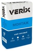  VERIX "МОНТАЖ" VR-10 (20 кг) клей монтажный гипсовый для ПГП и  ГКЛ