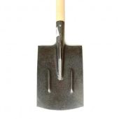Лопата "РЕЛЬСОВАЯ СТАЛЬ" (копальная, прямоугольная, с ребром жесткости) арт. ШЛП-02