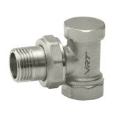 Клапан запорный 1/2" угловой  VRT