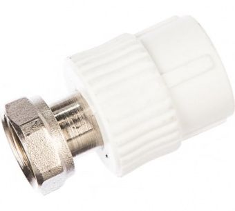 Муфта с накид. гайкой 20х3/4 PRO AQUA БЕЛЫЙ PA29010