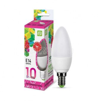 Лампа светодиодная LED-СВЕЧА-standard 10Вт 230В Е14 6500К 800Лм